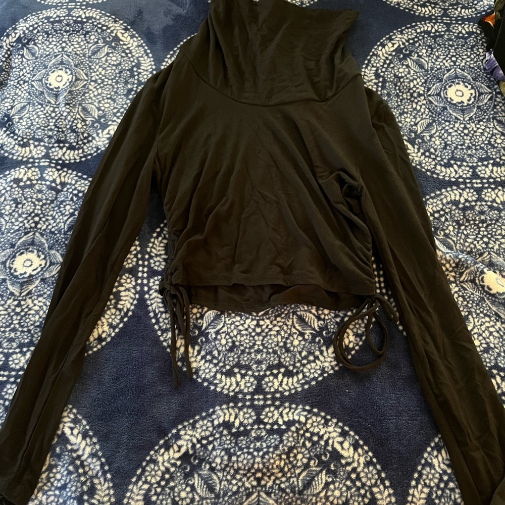Long Sleeve Crop Top Shirt